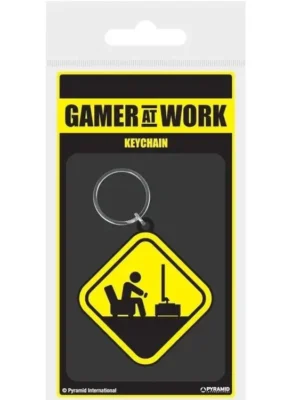 Anahtarlık Gamer At Work (Caution Sign)