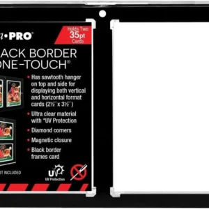 Ultra Pro 35pt 2-Card Black Border Uv One-Touch Mıknatıslı Kart Sergileme Çerçevesi