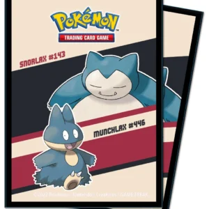 Ultra Pro Pokemon Snorlax & Munchlax Temalı 65 Adet Sleeve Kart Koruyucu
