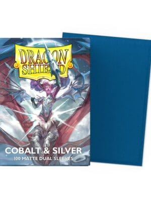 Cobalt & Silver Dragon Shield