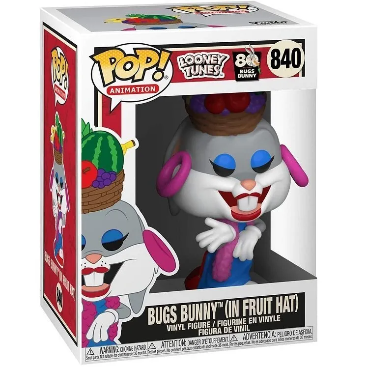 Funko POP Looney Tunes Bugs Bunny 80th In Fruit Hat - Görsel 2