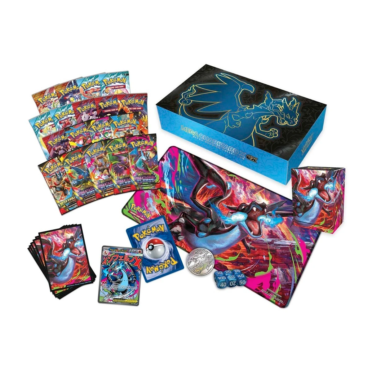 Pokemon MEGA CHARIZARD X EX ULTRA PREMIUM COLLECTION (UPC) (İngilizce) - Görsel 3