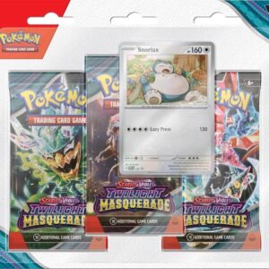 Pokemon TWILIGHT MASQUERADE 3 PACK BLISTER - SNORLAX (İngilizce)