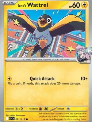 Iono's Wattrel Pokemon