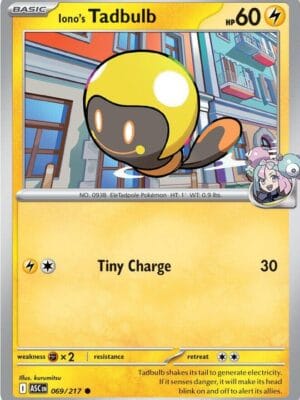 Iono's Tadbulb Pokemon