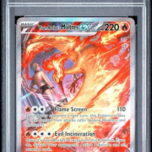 Team Rocket's Moltres ex #229 PSA 9- Pokemon Destined Rivals