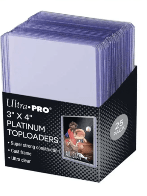 Ultra Pro 7,5cm X 10cm Ultra Clear Platinum Toploader 25'li