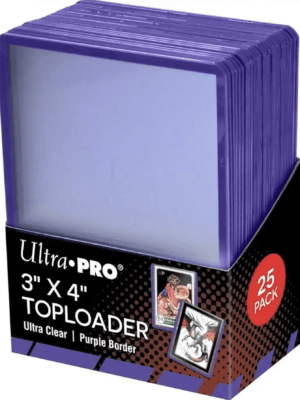 Ultra Pro 7,5cm X 10cm Purple Border Toploader 25'li
