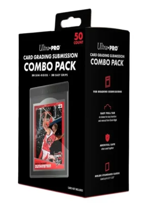 Ultra Pro Card Grading Submission Combo Pack 50 Semi-Rigids + 50 Easy Grip Sleeve