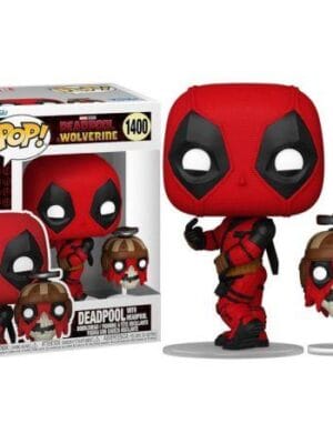 Funko Pop Marvel Deadpool Wolverine - Deadpool With Headpool No:1400 Bobble-Head